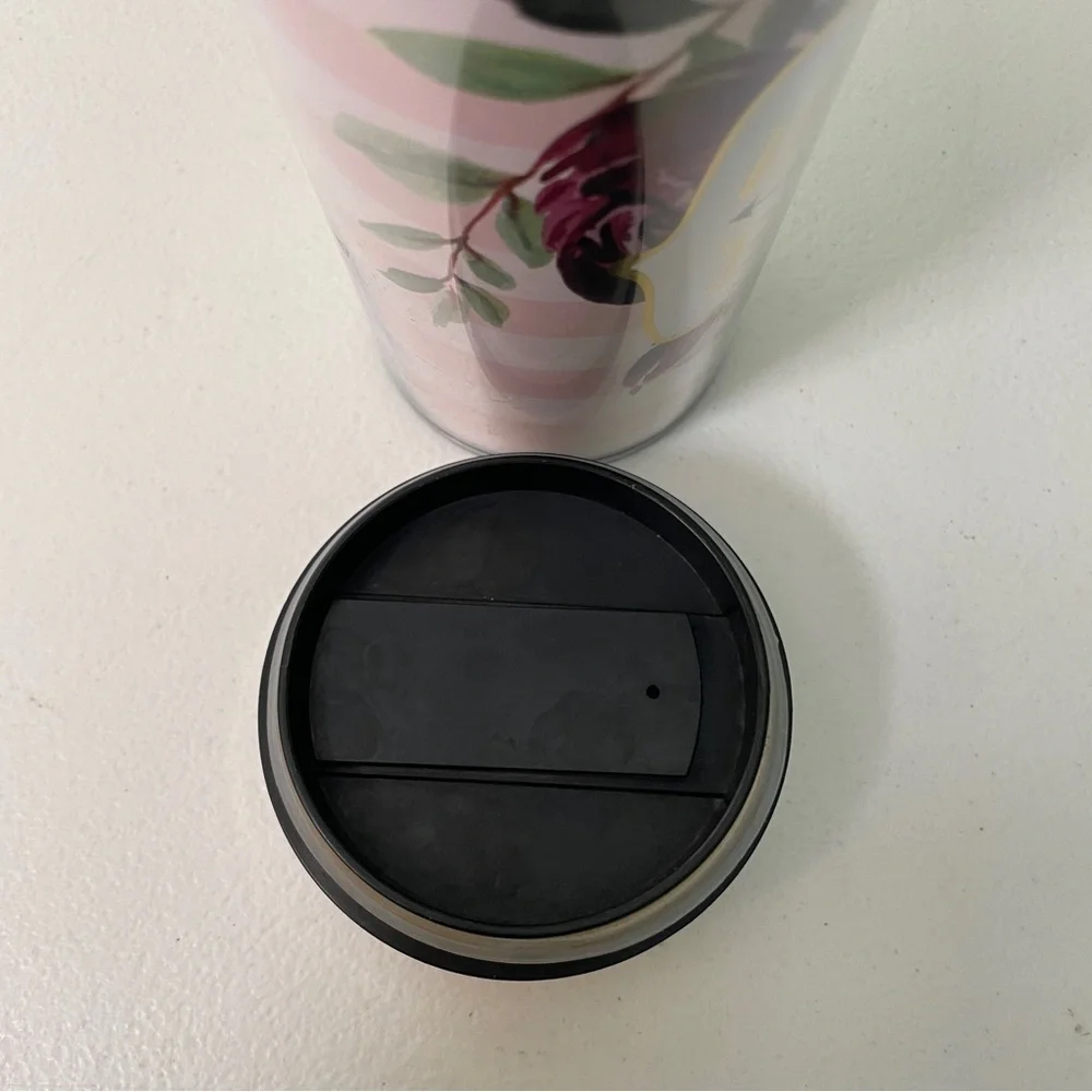 Mom Boss Travel Floral Coffee Mug Cup Plastic Metal Pink Moms Holiday Gift‎ Boho